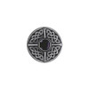 1-3/8" Dia. Celtic Jewel / Onyx Knob - Antique Pewter