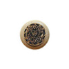 1-1/2" Dia. Saratoga Rose / Natural Knob - Antique Brass