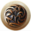 1-1/2" Dia. Tiger Lily / Natural Knob - Antique Copper