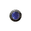 1-5/16" Dia. Victorian Jewel / Blue Sodalite Knob - Antique Pewter