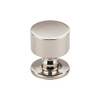 1-1/8" Dia. Lily Round Knob - Polished Nickel