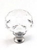 1-3/8" Dia. Faceted Round Crystal Knob