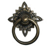 2-1/4" Ring Pull with Filigree Star Backplate