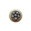 1-1/2" Dia. Chrysanthemum / Natural Knob - Antique Pewter