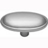 1-11/16" Tranquility Oval Cabinet Knob - Satin Silver Cloud
