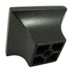 1-1/4" Square Cairo Knob - Black Antique