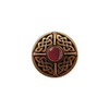 1-3/8" Dia. Celtic Jewel / Red Carnelian Knob - Antique Copper