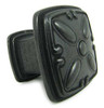 1-1/4" Square Edinborough Knob - Black Antique