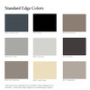 Standar Edge Colors Options Standar Edge Colors Options