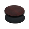 Round Reversible Laminate Table Top - with Light / Dark Combos