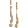 34-1/2" Baroque Kitchen Island Leg