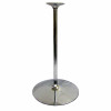 Trumpet table base with round disc base