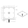 27-1/4" Floor Mount Bolt Leg