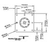 34" Floor Mount Bolt Leg 34" Floor Mount Bolt Leg