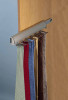 Synergy Elite Tie Rack, with full extension slide, aluminum with zinc hooks, chrome-plated polished, 11 7/8" length