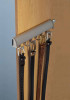 Synergy Elite Belt Rack, with full extension slide, aluminum with zinc hooks, chrome-plated polished, 11 7/8" length