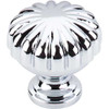 1-1/4" Dia. Melon Knob - Polished Chrome