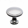 1-1/8" Dia. Ringed Knob - Polished Chrome