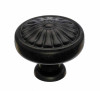 1-1/4" Dia. Flower Knob - Patina Black