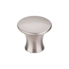 1-5/16" Dia. Oculus Round Knob Large - Brushed Satin Nickel