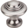 1-1/4" Dia. Ascot Knob - Pewter Antique