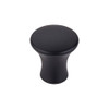 7/8" Dia. Oculus Round Knob Small - Flat Black