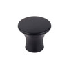 1-1/8" Dia. Oculus Round Knob Medium - Flat Black