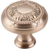 1-1/8" Dia. Ribbon Knob - Brushed Bronze