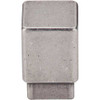 3/4" Square Sanctuary Tapered Knob - Pewter Antique