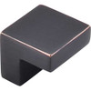 5/8" CTC Square Knob - Tuscan Bronze