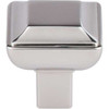 1-1/8" Square Podium Knob - Polished Nickel