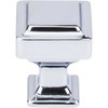 1" Square Ascendra Knob - Polished Chrome