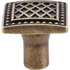 1-1/4" Square Trevi Knob - German Bronze