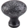 1-1/4" Dia. Egg Knob - Black Iron