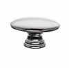 1-1/2" Dia. Oval Nouveau Knob - Polished Chrome