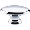 1-1/2" Dia. Oval Nouveau Knob - Polished Chrome