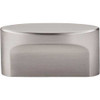 1-1/2" CTC Oval Sanctuary Slot Knob Medium - Brushed Satin Nickel