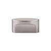 1-1/2" CTC Oval Sanctuary Slot Knob Medium - Brushed Satin Nickel