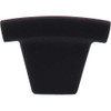 1-1/2" Arched Knob - Flat Black