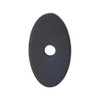 1-1/4" Oval Sanctuary Backplate Small - Flat Black