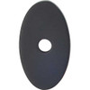 1-1/4" Oval Sanctuary Backplate Small - Flat Black