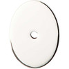 1-3/4" Oval Sanctuary Backplate Large - Polished Nickel