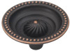 1-1/2" Dia. Roma Twist Cabinet Knob - Vintage Bronze