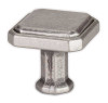 1-3/16" Square Harmony Knob - Weathered Nickel