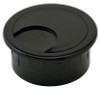 Cable Grommet, two-piece, plastic, black, 47mm