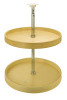 Revolving Round Tray, maple, 18" diameter x 2", with pole kit