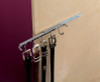 Belt Rack, steel, chrome plated, 5 hooks, 11" length - Box of 2