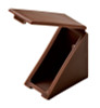 Angle Bracket, brown, with cover cap, 19 x 34 x 34mm