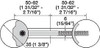 Zipbolt UT 10.600, 35 x 116mm, draw bolt, 6mm steel bolt, zinc housing, zinc plated
