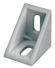 Corner Bracket, plastic, white, 24mm x 24mm x 17mm